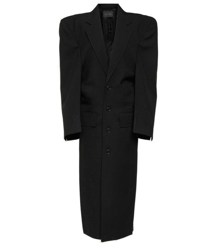 Photo: Balenciaga Cut Away oversized virgin wool coat