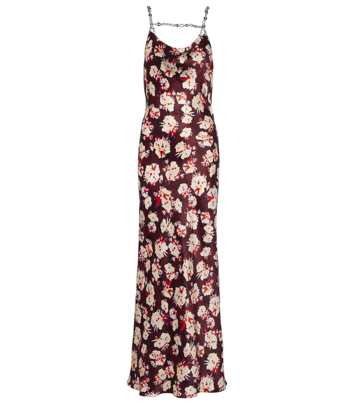 Rabanne Second Skin embellished jersey maxi dress Paco Rabanne