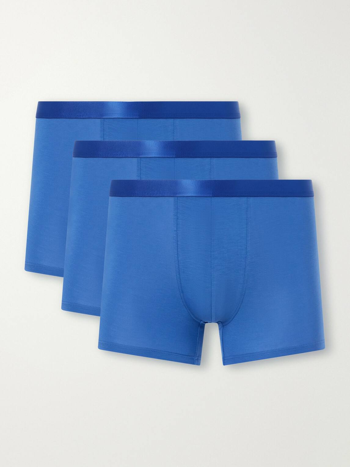 CDLP - Three-Pack Stretch-Lyocell Jersey Boxer Briefs - Blue