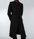 Saint Laurent - Double-breasted wool-blend overcoat