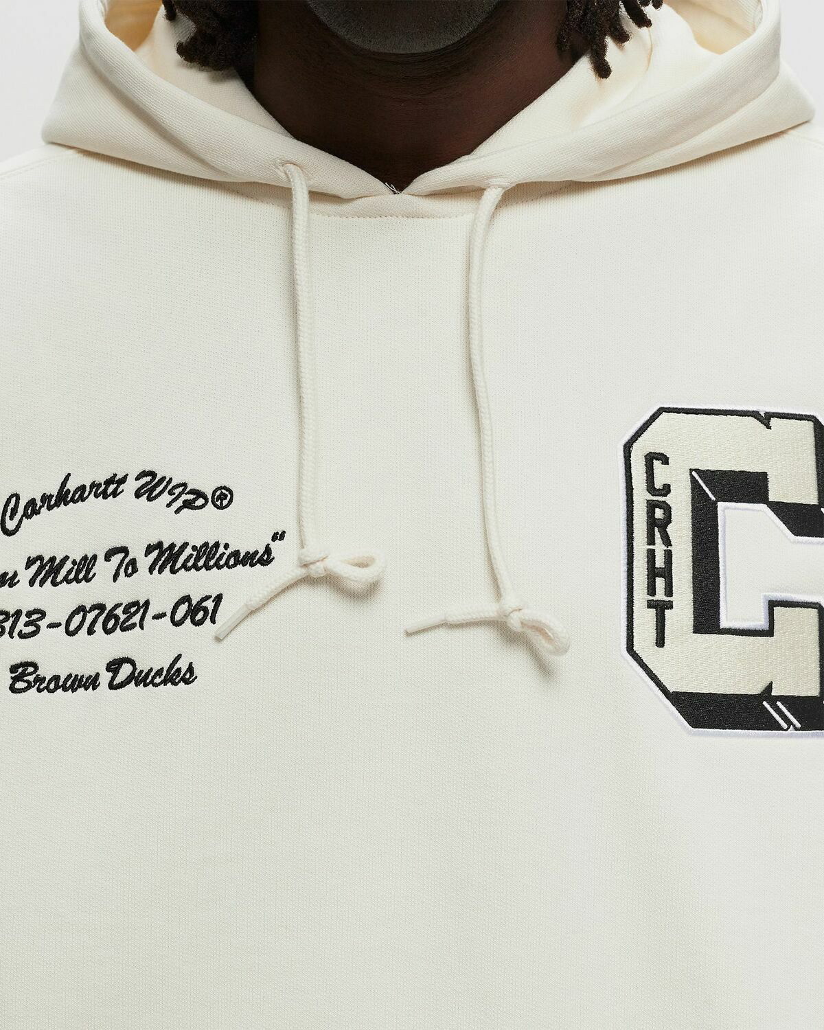 Carhartt Wip Hooded Brown Ducks Sweat White Hoodies Carhartt WIP