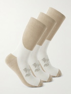 Portal - Lineage Three-Pack Cotton-Blend Socks - Neutrals