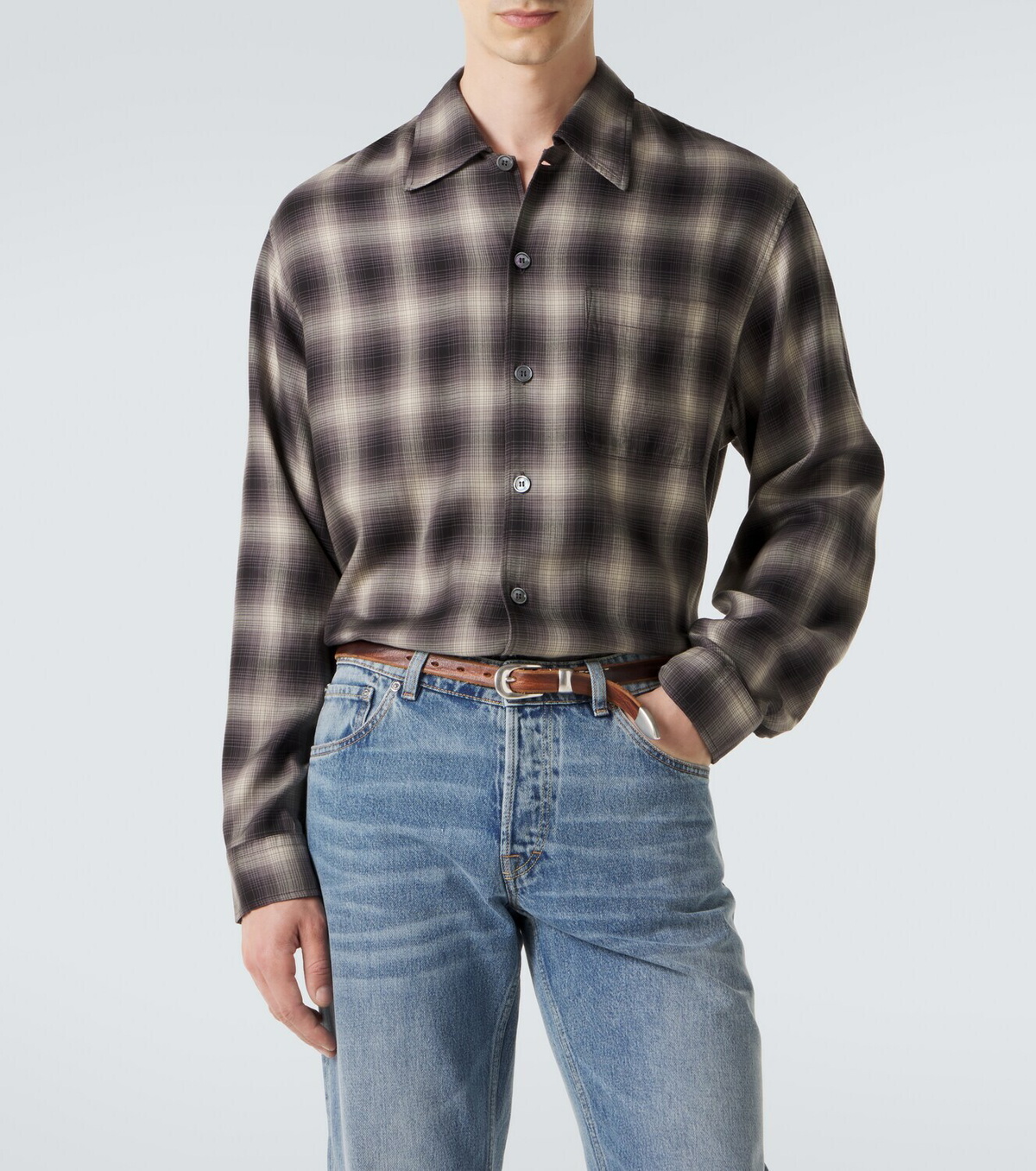 Our Legacy Every checked TENCEL® flannel shirt