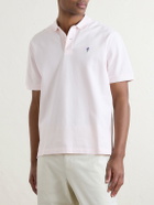 Noah - Logo-Embroidered Cotton-Piqué Polo Shirt - Pink