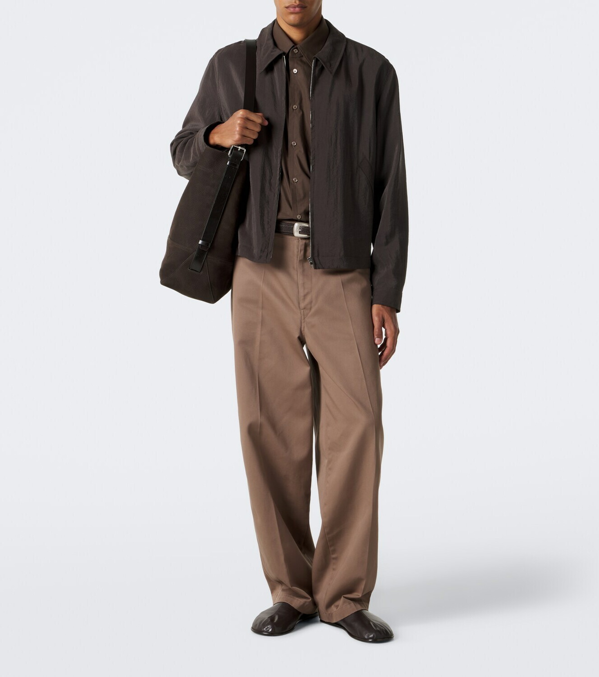 Lemaire Twill barrel-leg pants