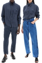 VIVIENNE WESTWOOD "crewe krall linen Blue