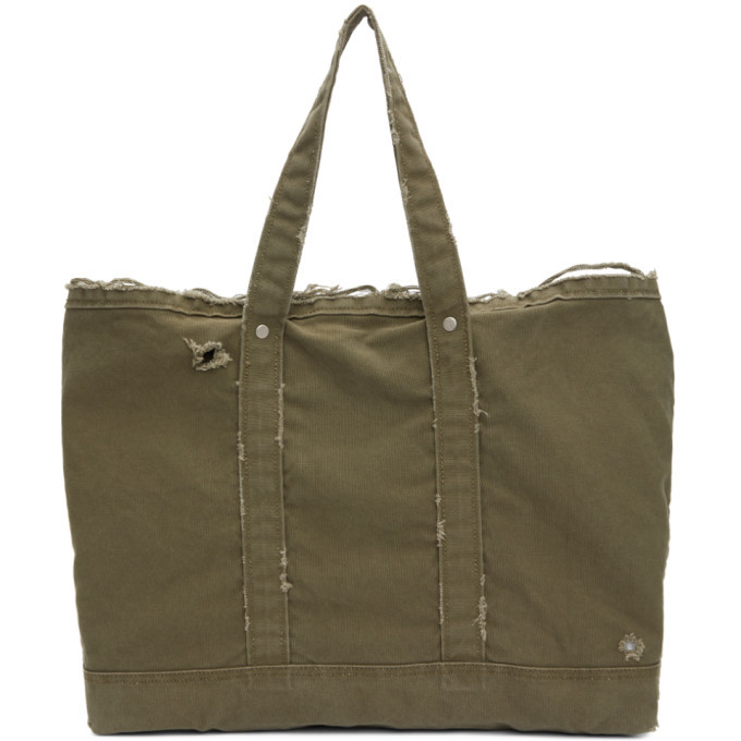 Neighborhood Khaki Canvas Damage Tote Neighborhood