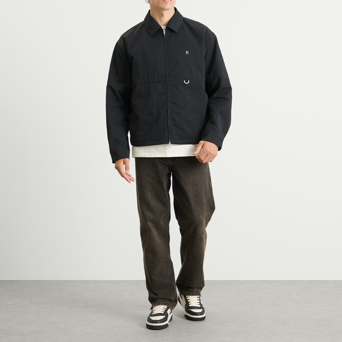 Represent Men's Nylon Shirt in Midnight