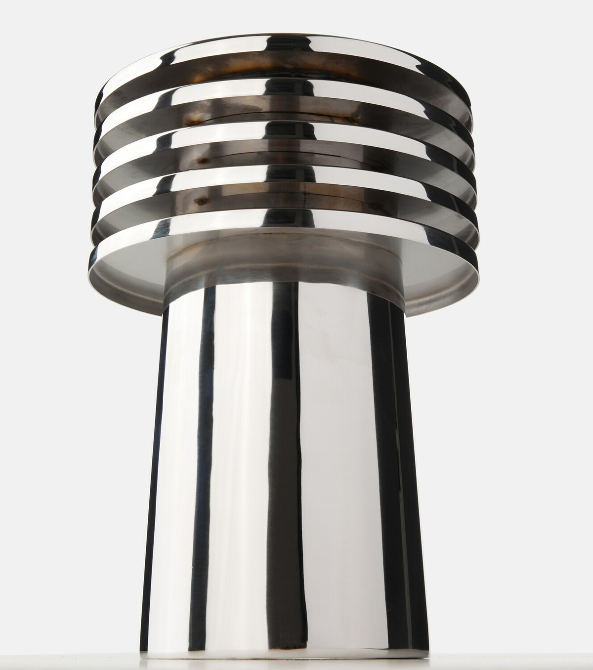 Louise Roe Fountain 03 stainless steel vase