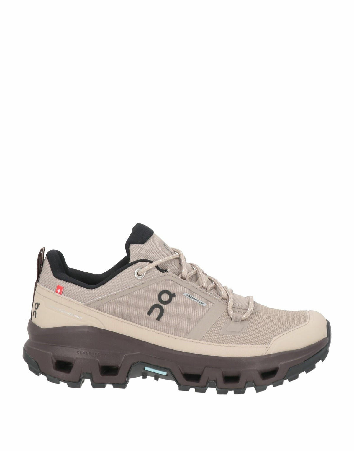 On Cloudrock Low Wp Womens Sneakers Light brown
