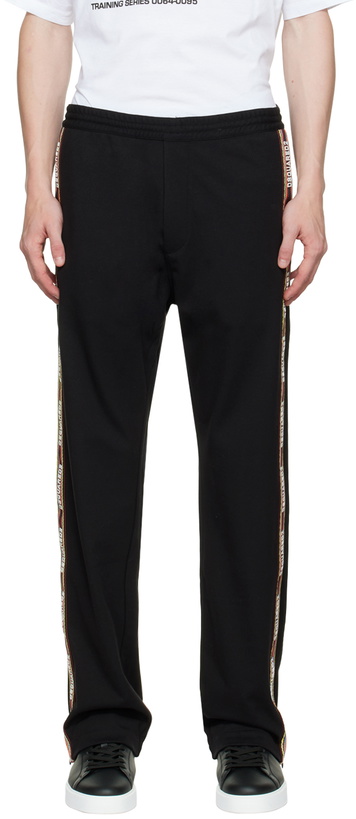 Photo: Dsquared2 Black Side Band Lounge Pants