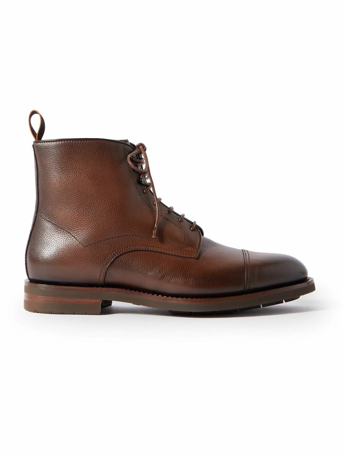 Santoni - Ergin Full-Grain Leather Boots - Brown Santoni