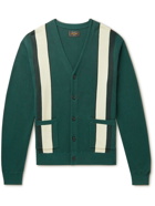 Beams Plus - Striped Cotton Cardigan - Green
