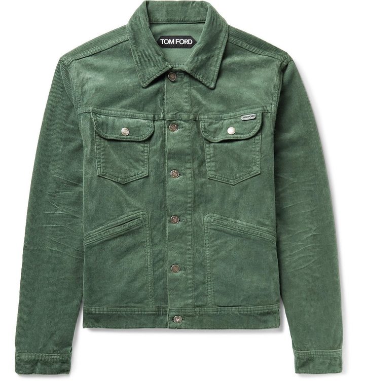 Photo: TOM FORD - Cotton-Blend Corduroy Jacket - Green