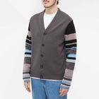 Paul Smith Men's Stripe Cardigan in Grey