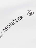 Moncler - Logo-Appliquéd Printed Cotton-Jersey T-Shirt - White