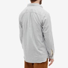 Universal Works Men's Brushed Herringbone Daybrook Shirt in Grey