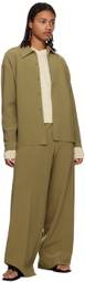 Birrot Khaki Point Collar Shirt