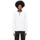 Hugo White Doder Half-Zip Sweater