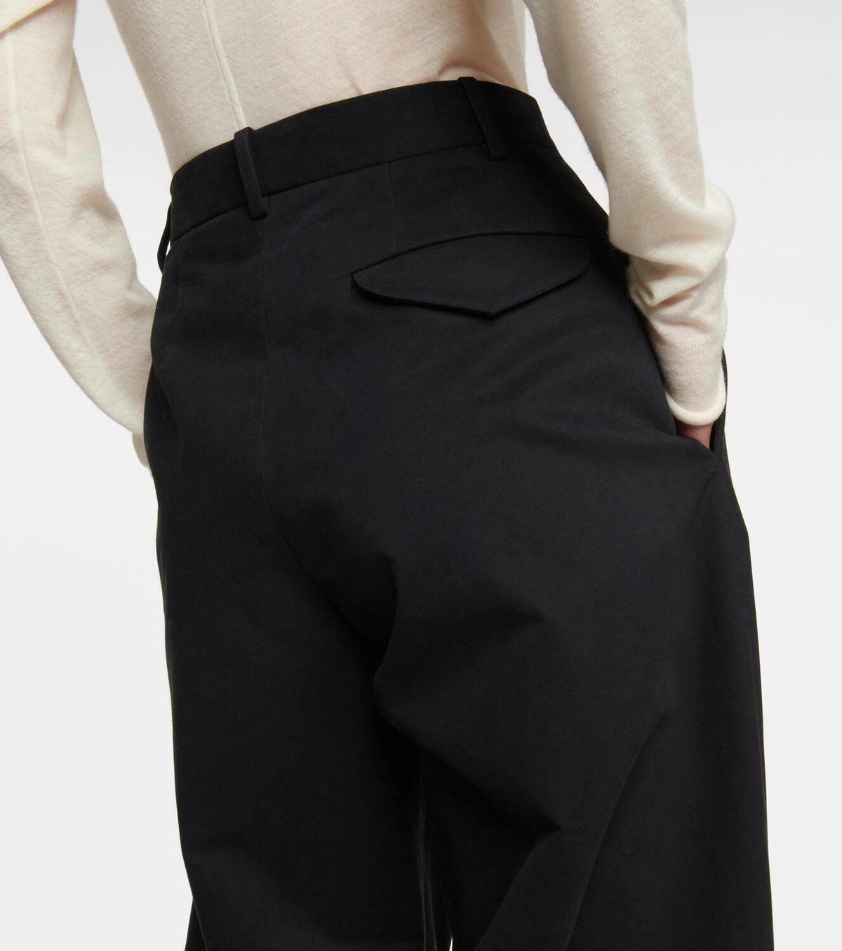 The Row Rufos cotton and wool wide-leg pants The Row The Row Rufos cotton and wool wide-leg pants The Row