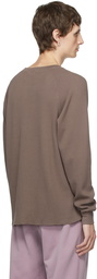 Lady White Co Taupe Thermal Raglan Sleeves T-Shirt