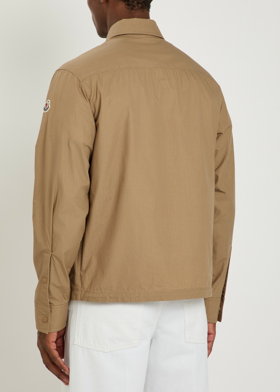 Moncler Cotton-poplin Overshirt Tan