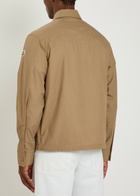 Moncler Cotton-poplin Overshirt Tan