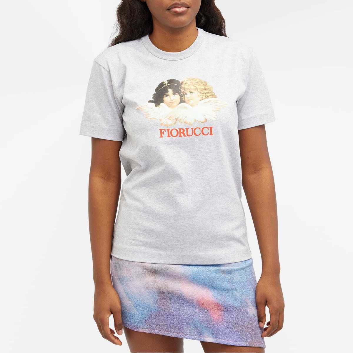Fiorucci Women's Icon Angel T-Shirt in Grey