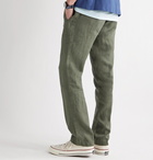 Onia - Collin Slub Linen Drawstring Trousers - Green