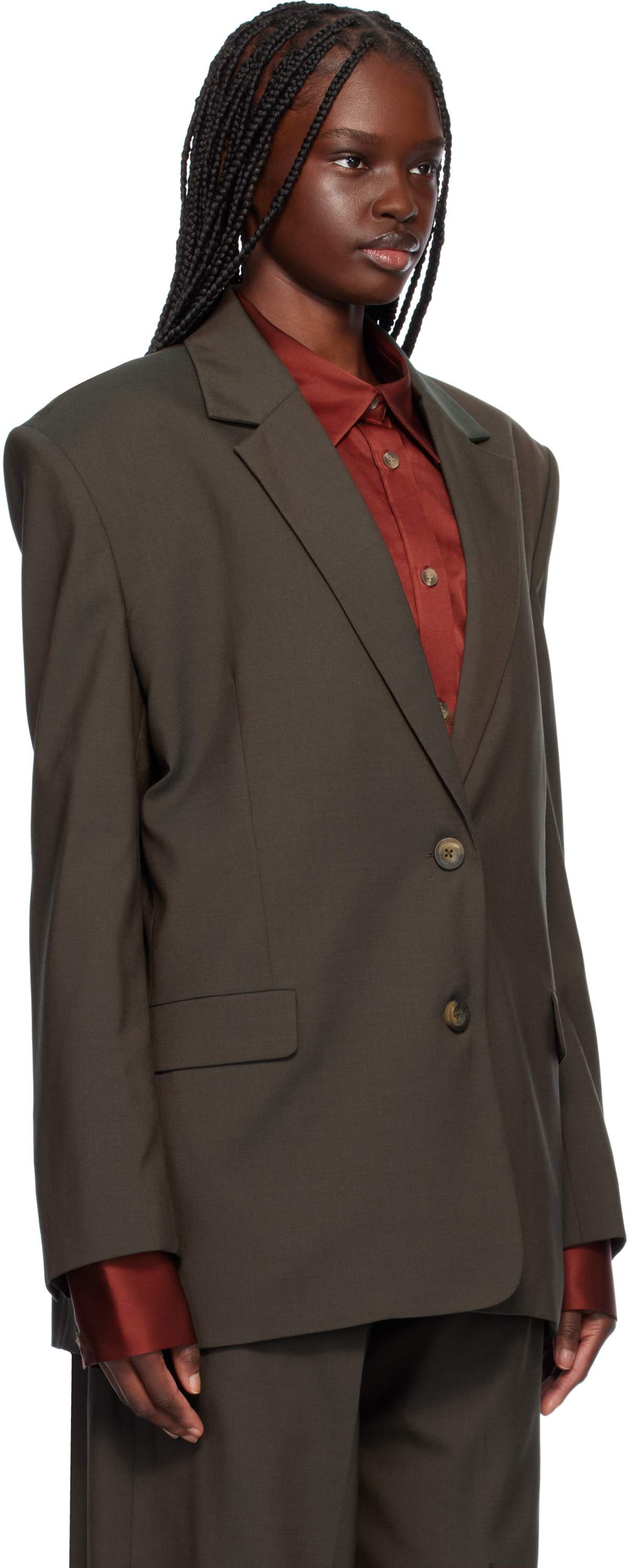 GIA STUDIOS Gray Demie Blazer