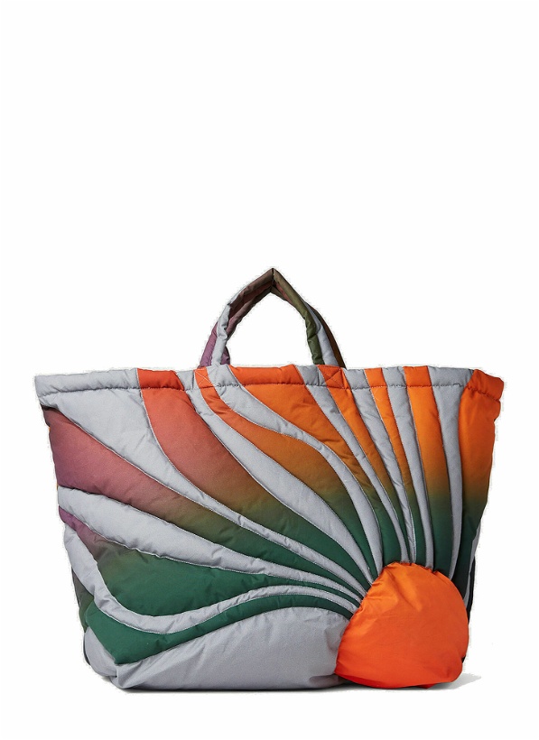 Photo: Sunset Puffer Tote Bag in Grey