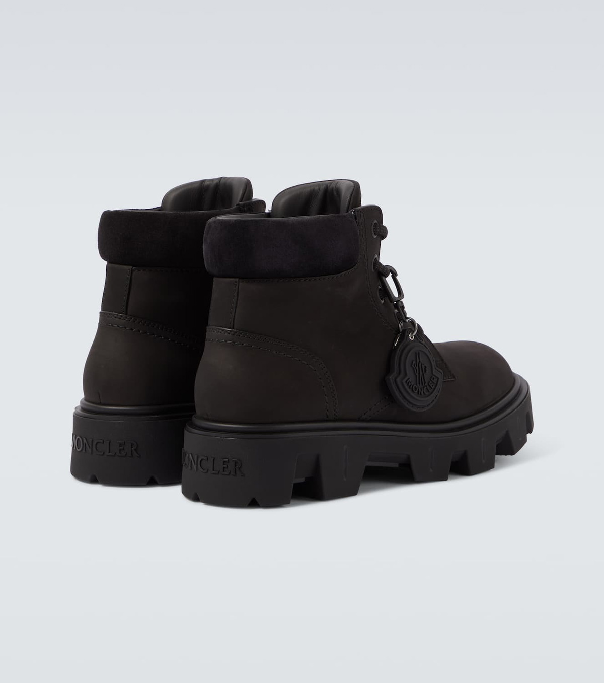 Moncler Peak City leather ankle boots