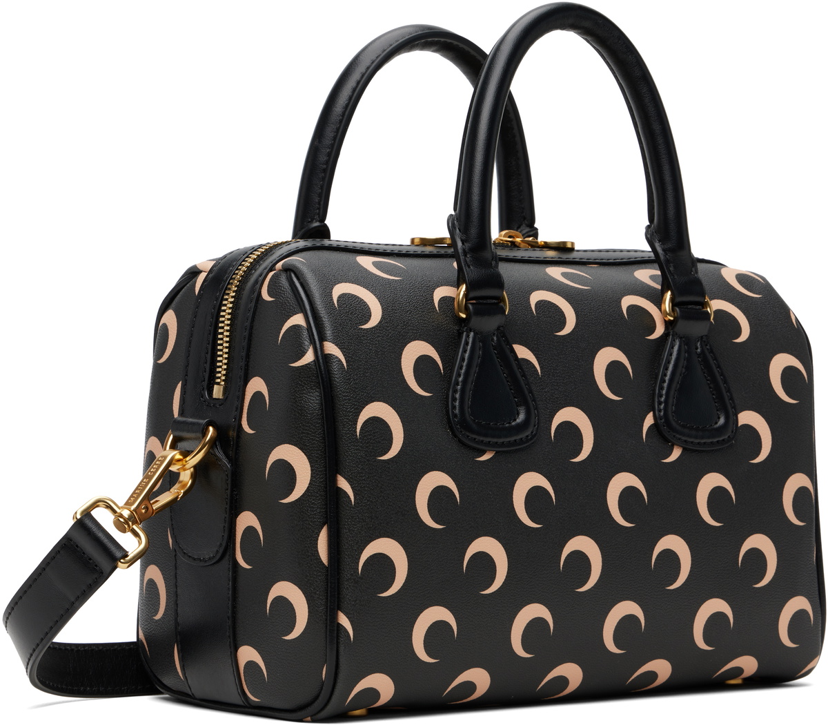 Marine Serre Black Moon Canvas Strike Bag
