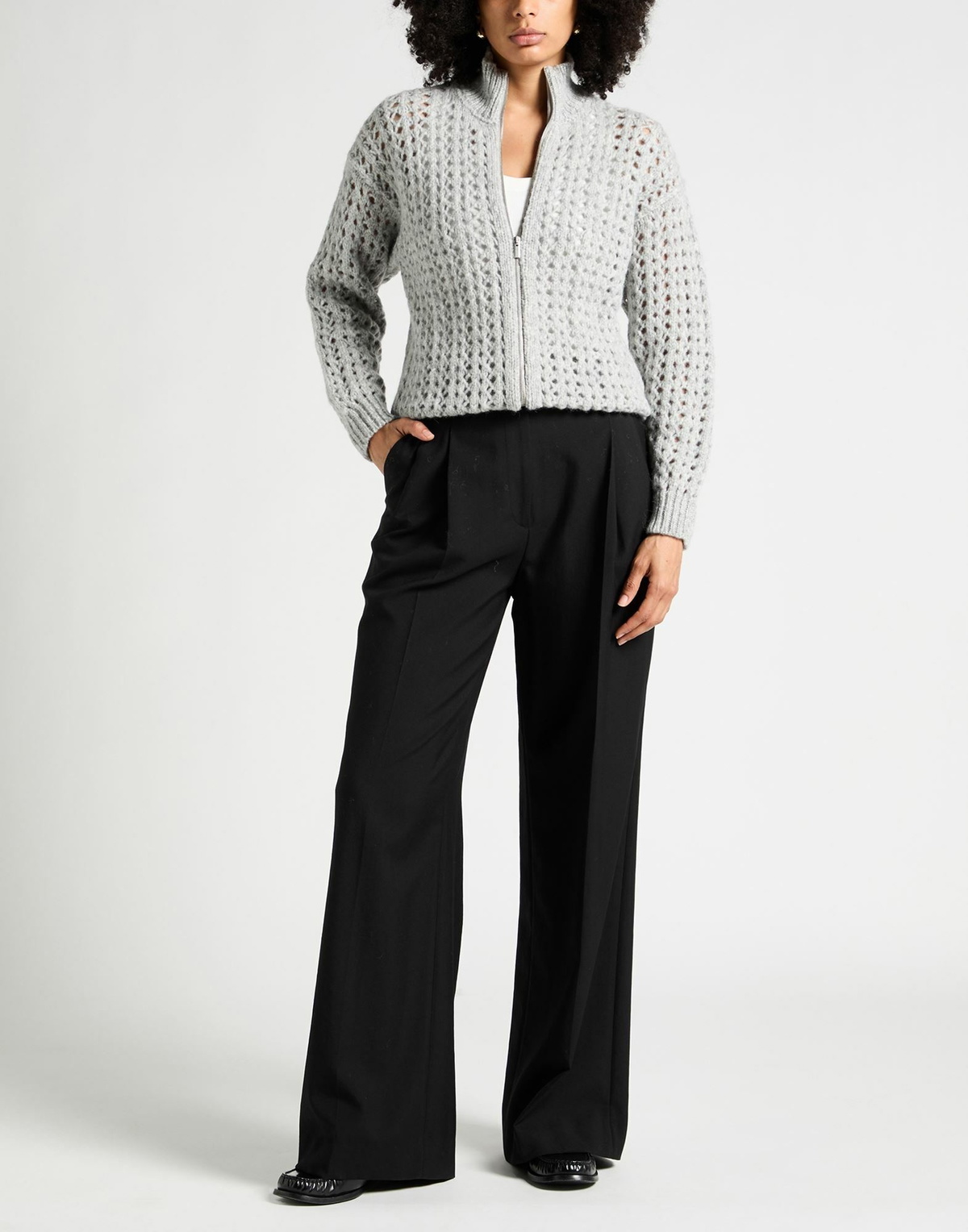 Peserico Womens Cardigan Light in Grey
