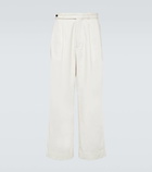 Bode Skunk Tail cotton wide-leg pants