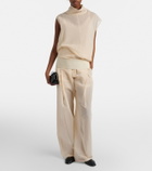 Sportmax Ferito cotton voile wide-leg pants