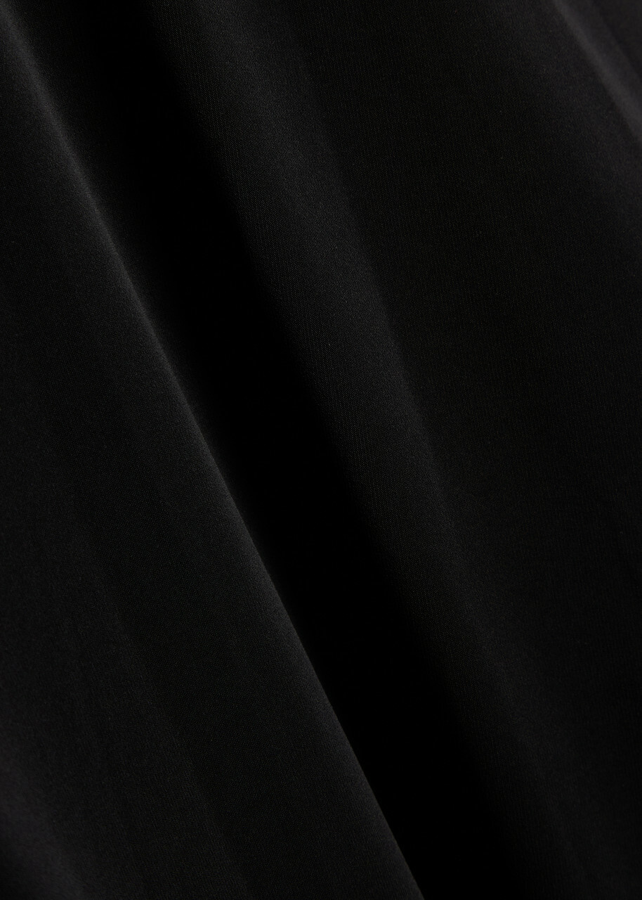 Norma Kamali Stretch-jersey Midi Skirt Black