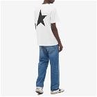 Golden Goose Men's Star Front Back Print T-Shirt in White/Black