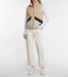 Tory Sport Colorblocked down vest