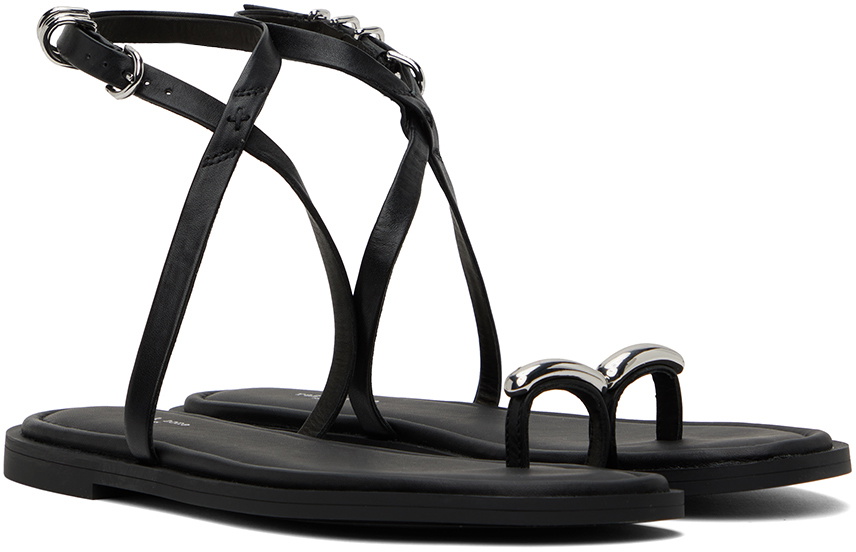 rag & bone Black Geo Ring Sandals