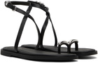 rag & bone Black Geo Ring Sandals
