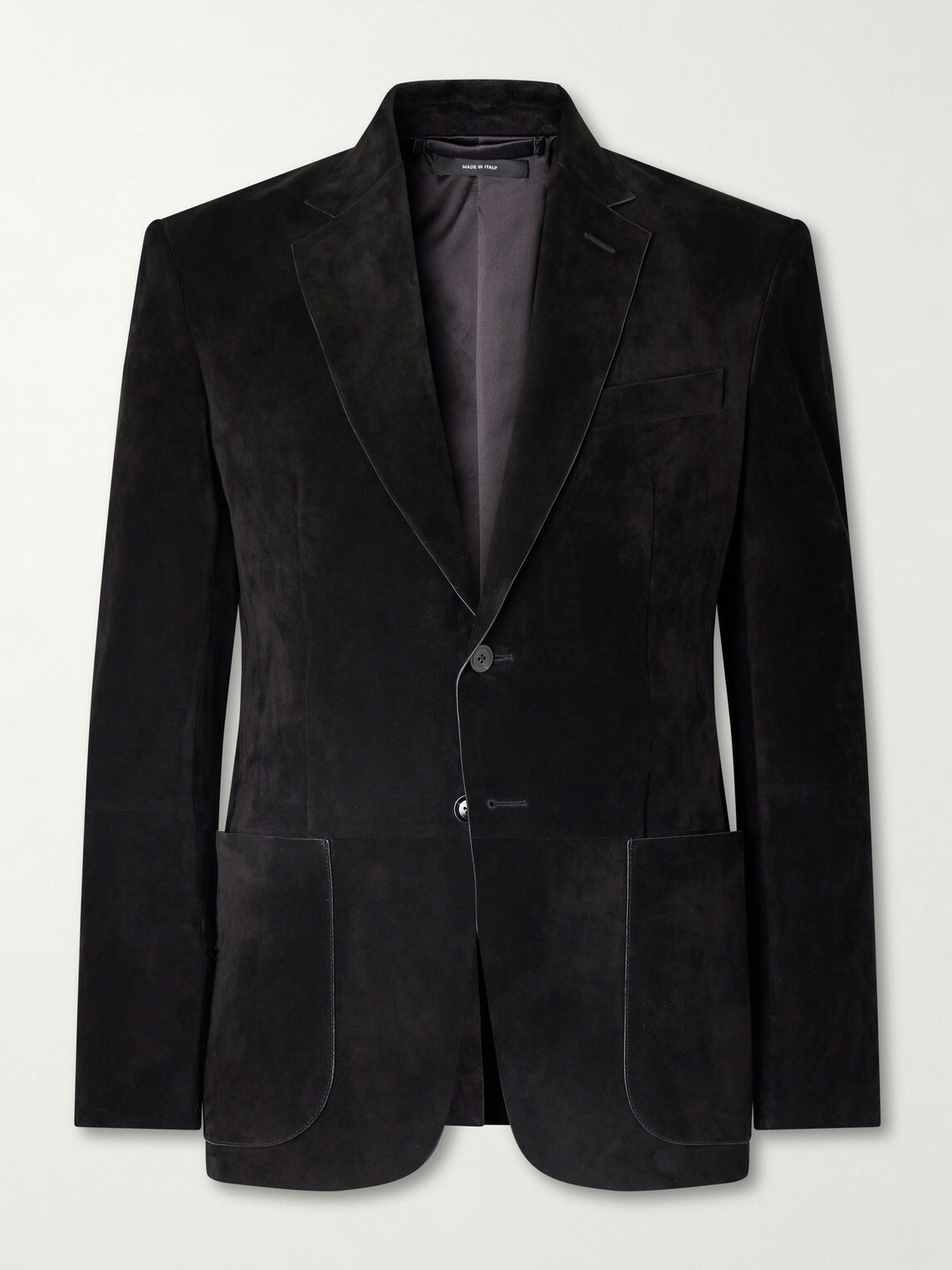 TOM FORD - Panelled Suede Blazer - Black