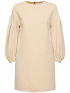 MAX MARA - Cotton Jersey Mini Dress W/ Drawstring