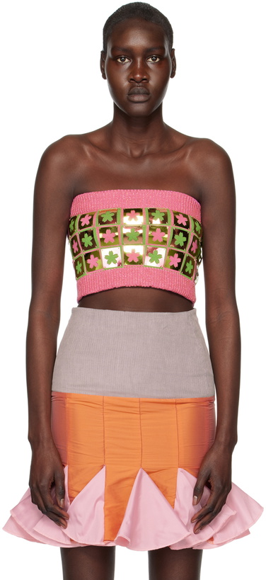 Photo: ANDREJ GRONAU SSENSE Exclusive Pink Flower Camisole