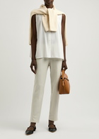 Eileen Fisher Slim-leg Trousers Cream