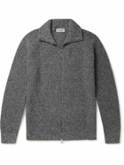 John Smedley - Ribbed Recycled Cashmere and Merino Wool-Blend Zip-Up Cardigan - Gray