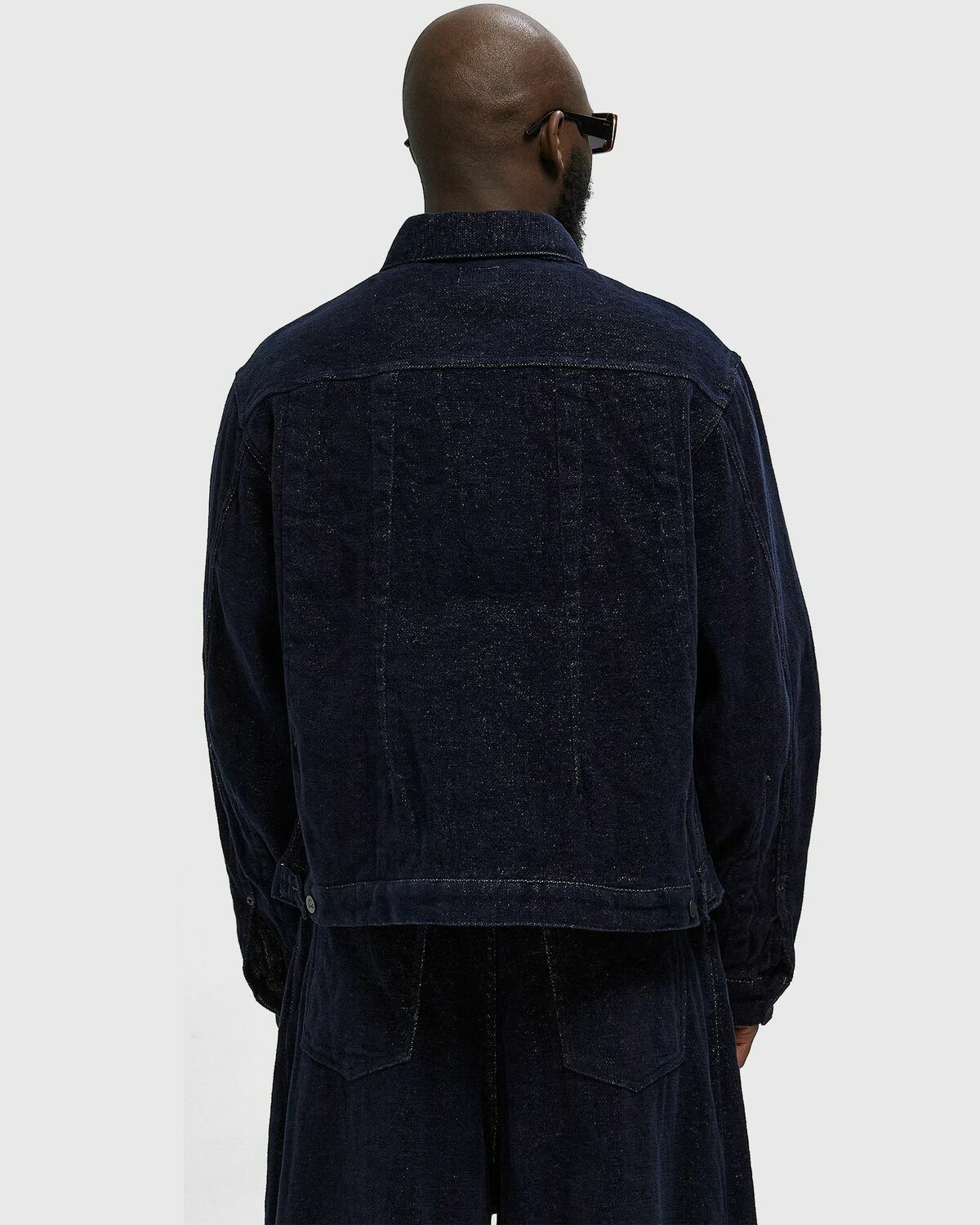 Needles Darts Jean Jacket Washi Chenille Blue Mens Denim Jacket