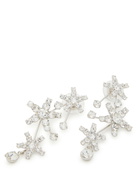 Jennifer Behr Azar Crystal-embellished Rhodium-plated Drop Earrings - One Size