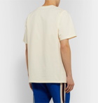 Gucci - Printed Cotton-Jersey T-Shirt - Neutrals