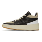 Fear of God Grey and Black Basketball Mid-Top Sneakers